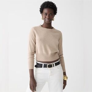 J. Crew Cashmere Shrunken Crewneck Sweater